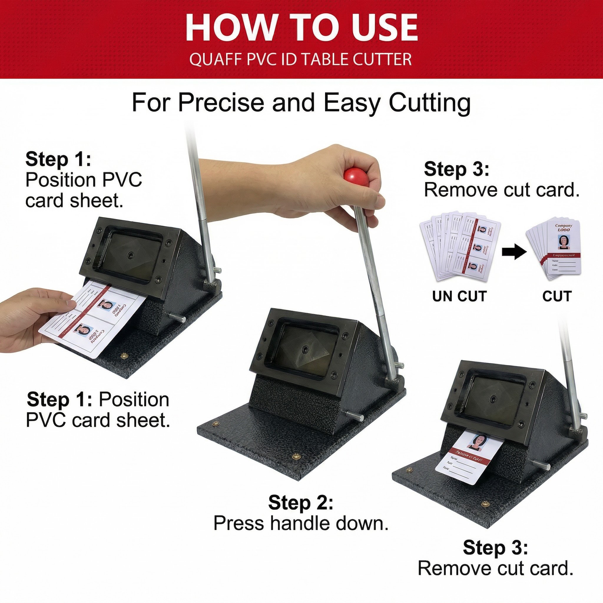 QUAFF PVC Die Cutter ID Size for ID Cutting (54x86mm) | Shopee Philippines