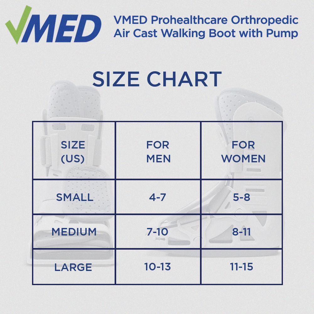 VMED Orthopedic Medical Air Cast Walking Boot with Pump | Shopee ...