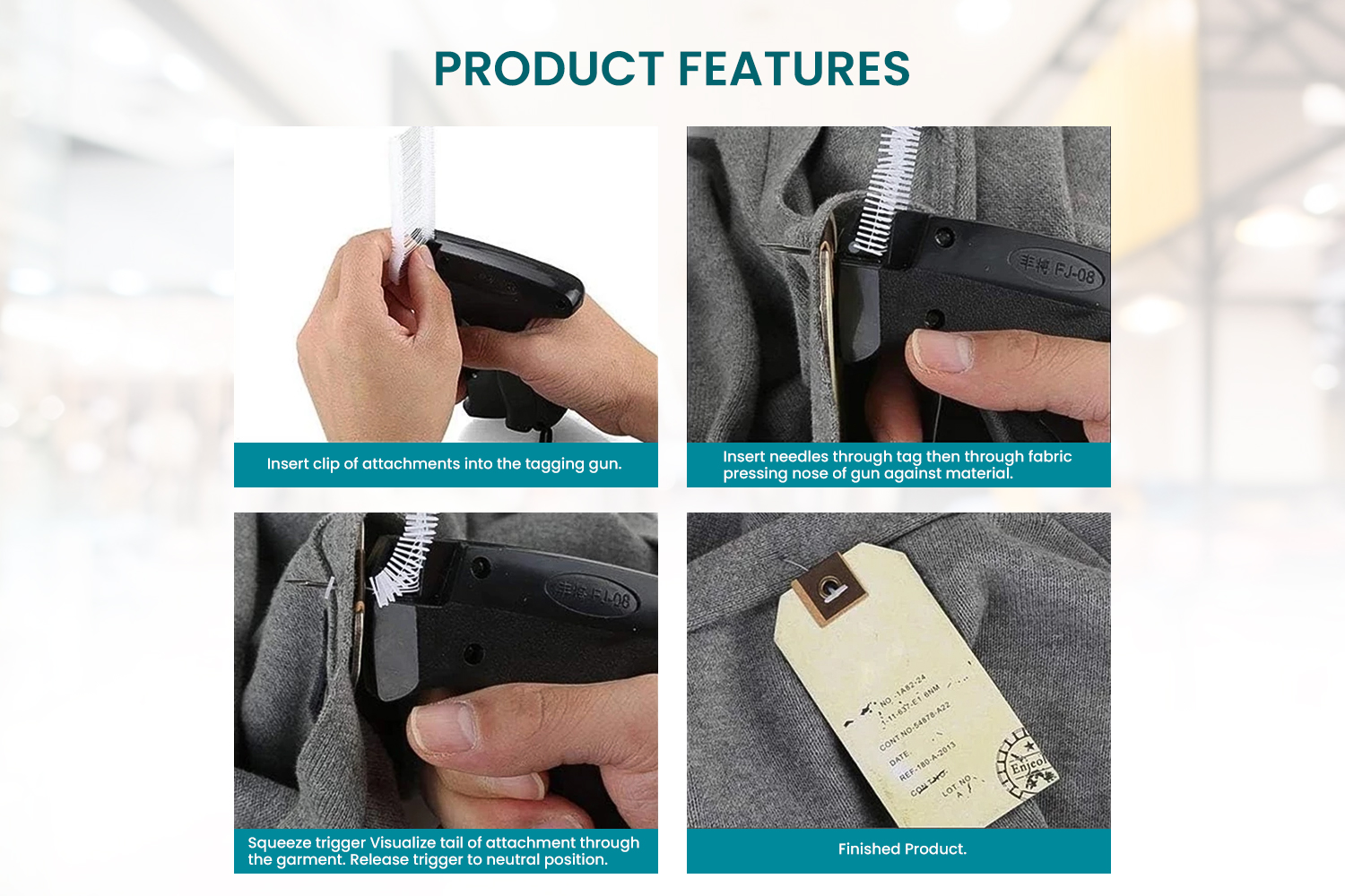 Label Tagging Gun | 5000 Tag Pins & 5 Needles for Tag Gun | Clothing ...