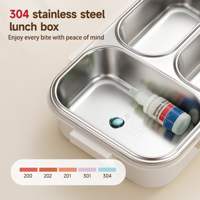 Leak-Proof 304 Stainless Steel Lunch Box 1000ml MODOFO Microwaveable ...