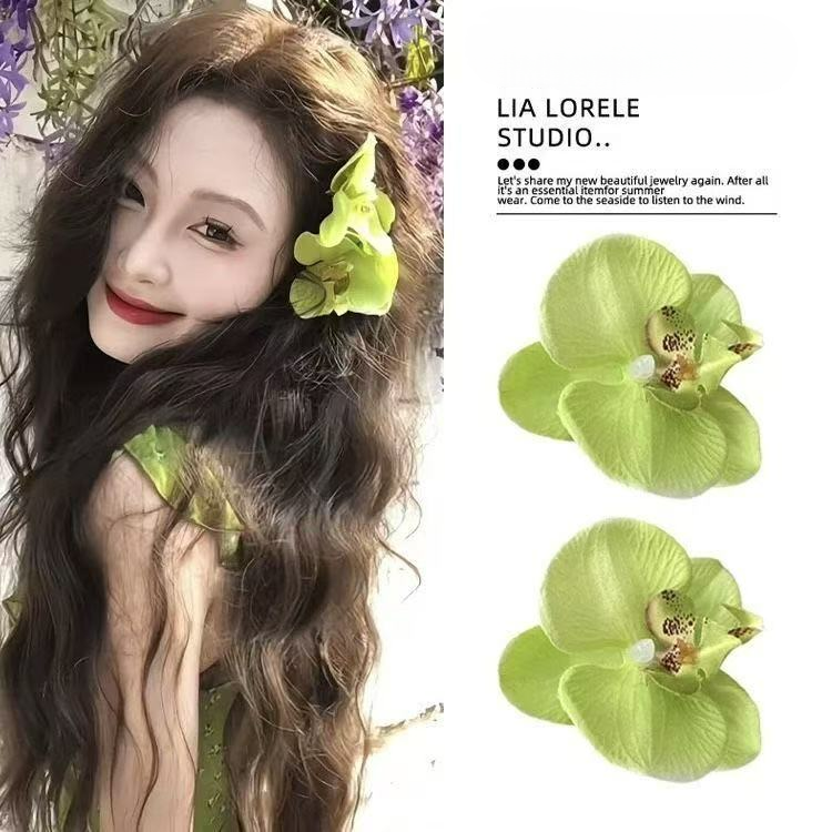 fashion-hawaiian-flower-hair-clip-set-beach-holiday-hairpin-side-bangs