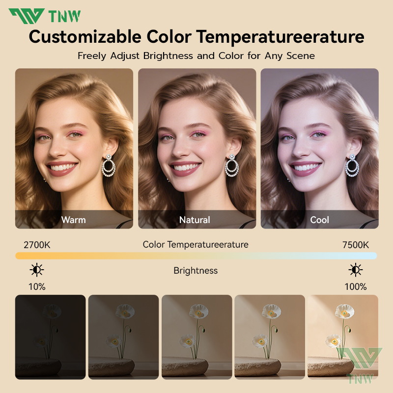 TNW 24Inch LED Video Panel Light Studio Light with Tripod Photography ...