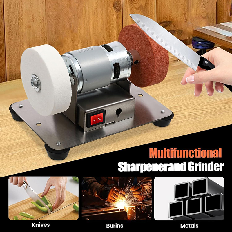 Mini Bench Grinder Sander Electric Benchtop Multi-Purpose Grinding ...