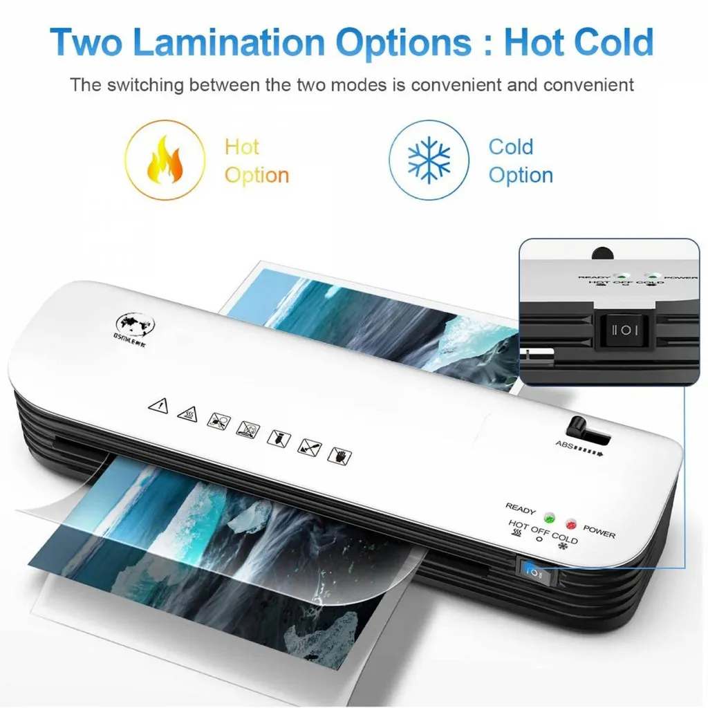 SL299 Office Laminator Machine Hot/Cold/Revers for Document Picture ...