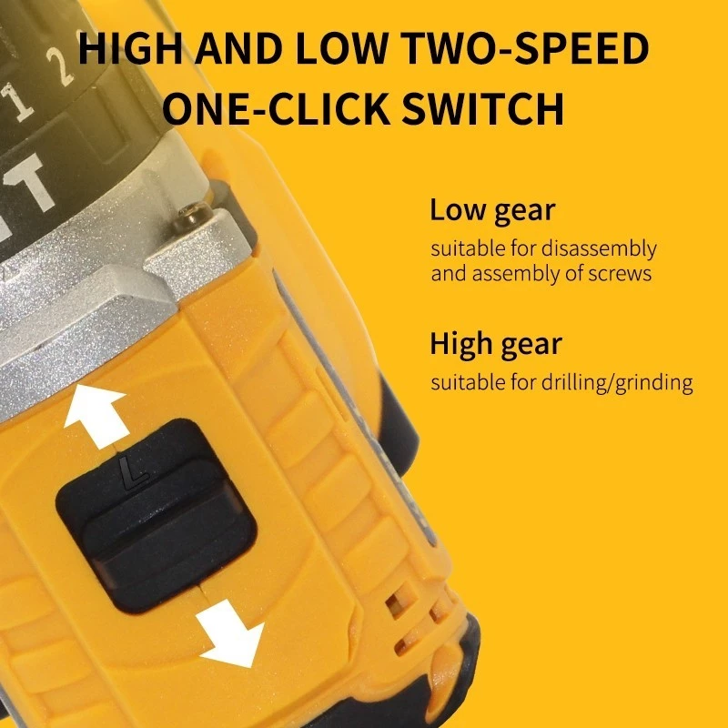 【Free 2x Battery】COD Original 88v impact drill heavy duty cordless ...