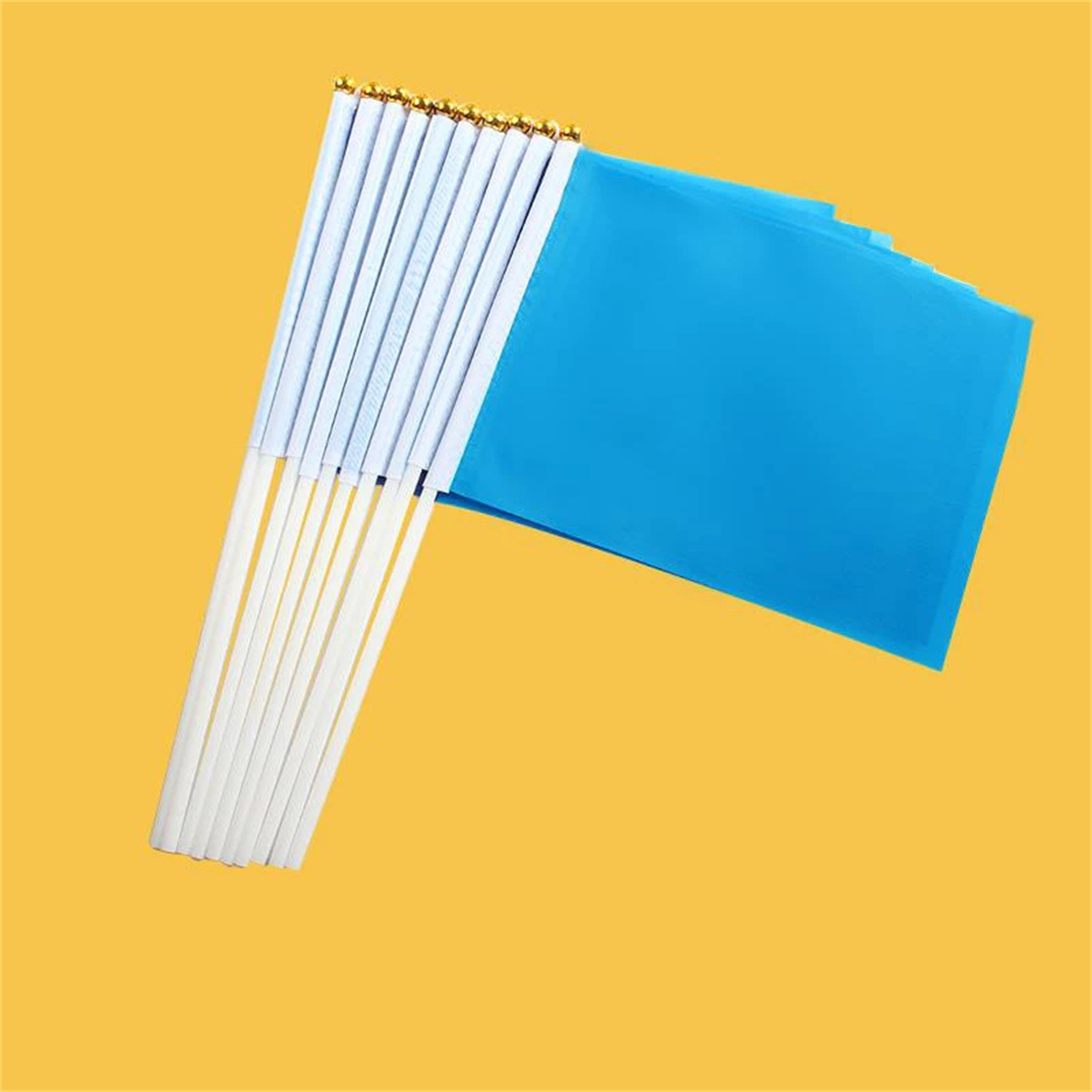 10Pcs/Set Mini Handheld Flag Racing Flag Solid Flaglets with Stick ...