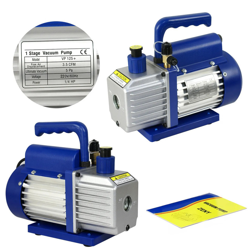 5Pa Rotary Miniature Vane 50HZ 3CFM Vacuum Pump Rotary Vane Vacuum Pump ...