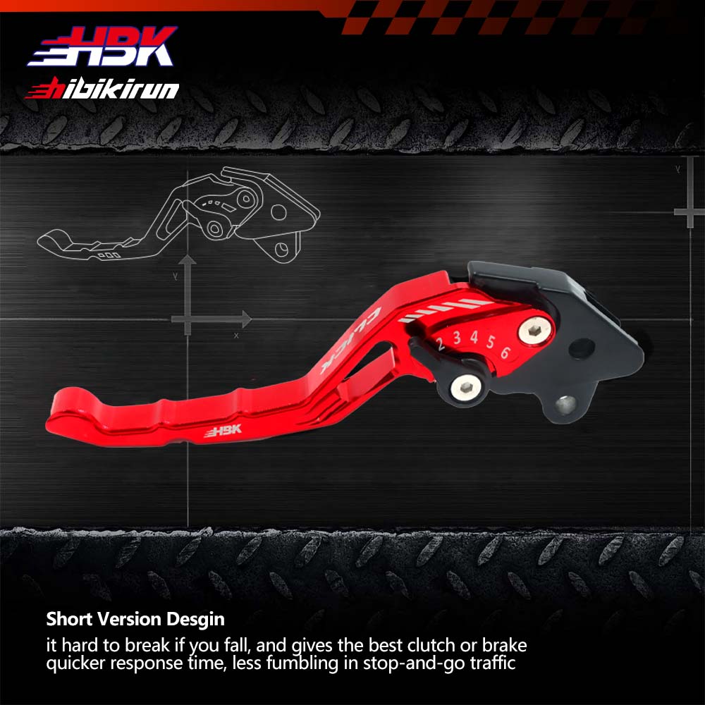 【COD】HBK CLICK V2 / CLICK V3 COMBI CNC ALLOY BRAKE LEVER SET FOR HONDA ...