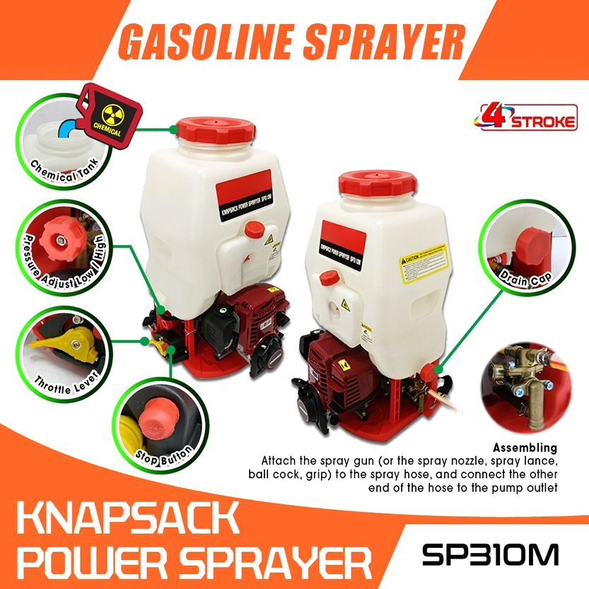 2/4T Knapsack Sprayer 25L Mist Sprayer Mesin Racun Pesticide Machine ...