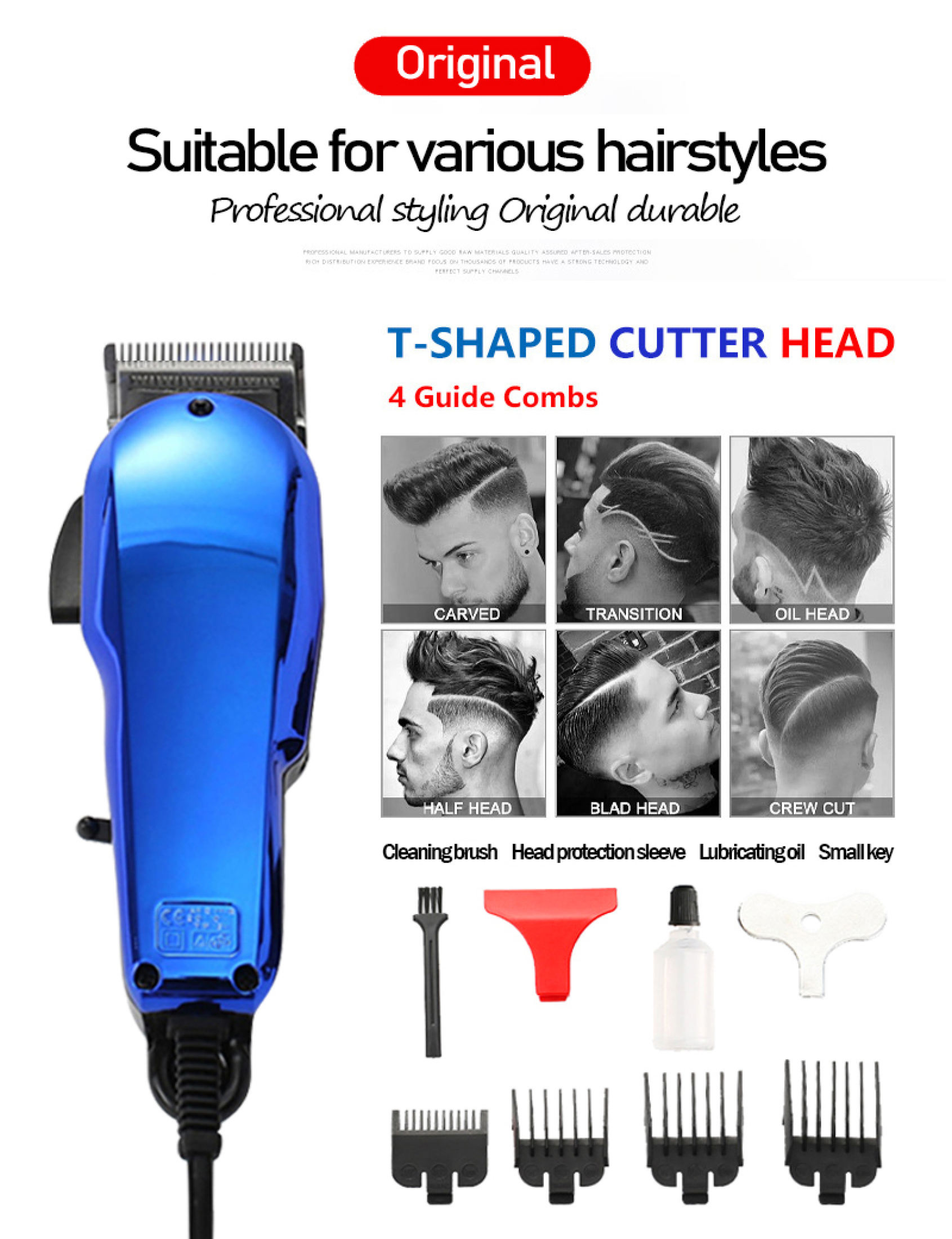 COD Hair Clipper For Man Original Heavy Duty Razor Cut Complet Set For ...