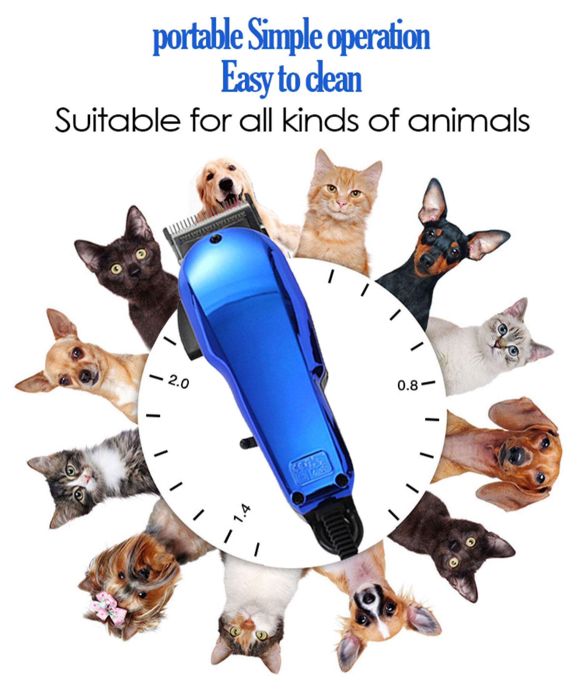 Razor For Dogs Pet Hair Clipper Kit For Dog Razor Dog Clipper Heavy ...