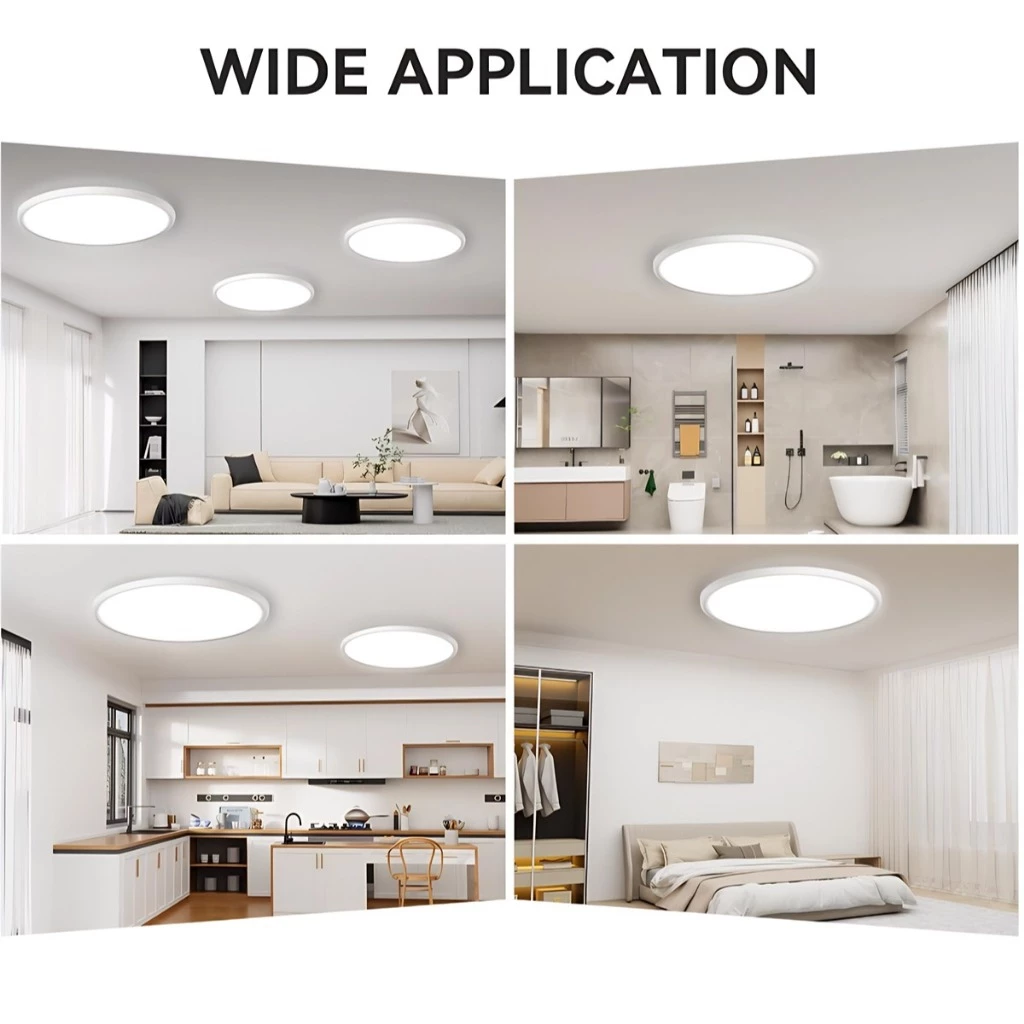 3 Color Ceiling Light Ultra Thin Led Ceiling Lamps Surface Panel Lights ...