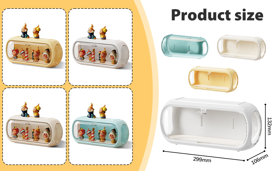 Transparent Stackable Cube Model Display & Storage Rack - Desktop ...