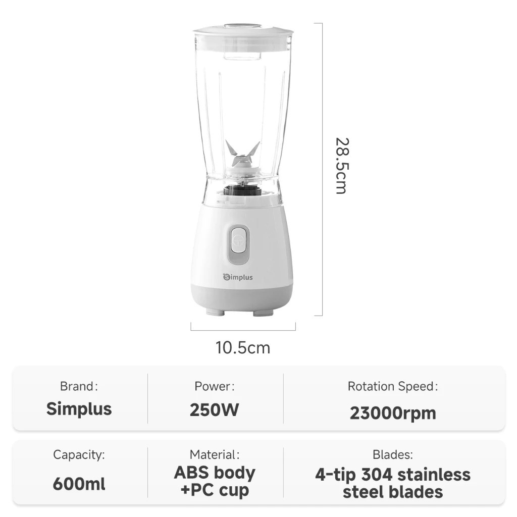 Simplus Blender Food Processor Juice Blender for Fruit and Vegetables ...