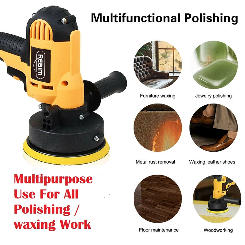 REAIM Buffing Machine Polisher Set Portable Mini Car Buffing Machine ...