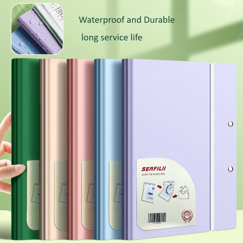 Long Foldable Clearbook Khaki Clear Book Presentation Book File Folder ...