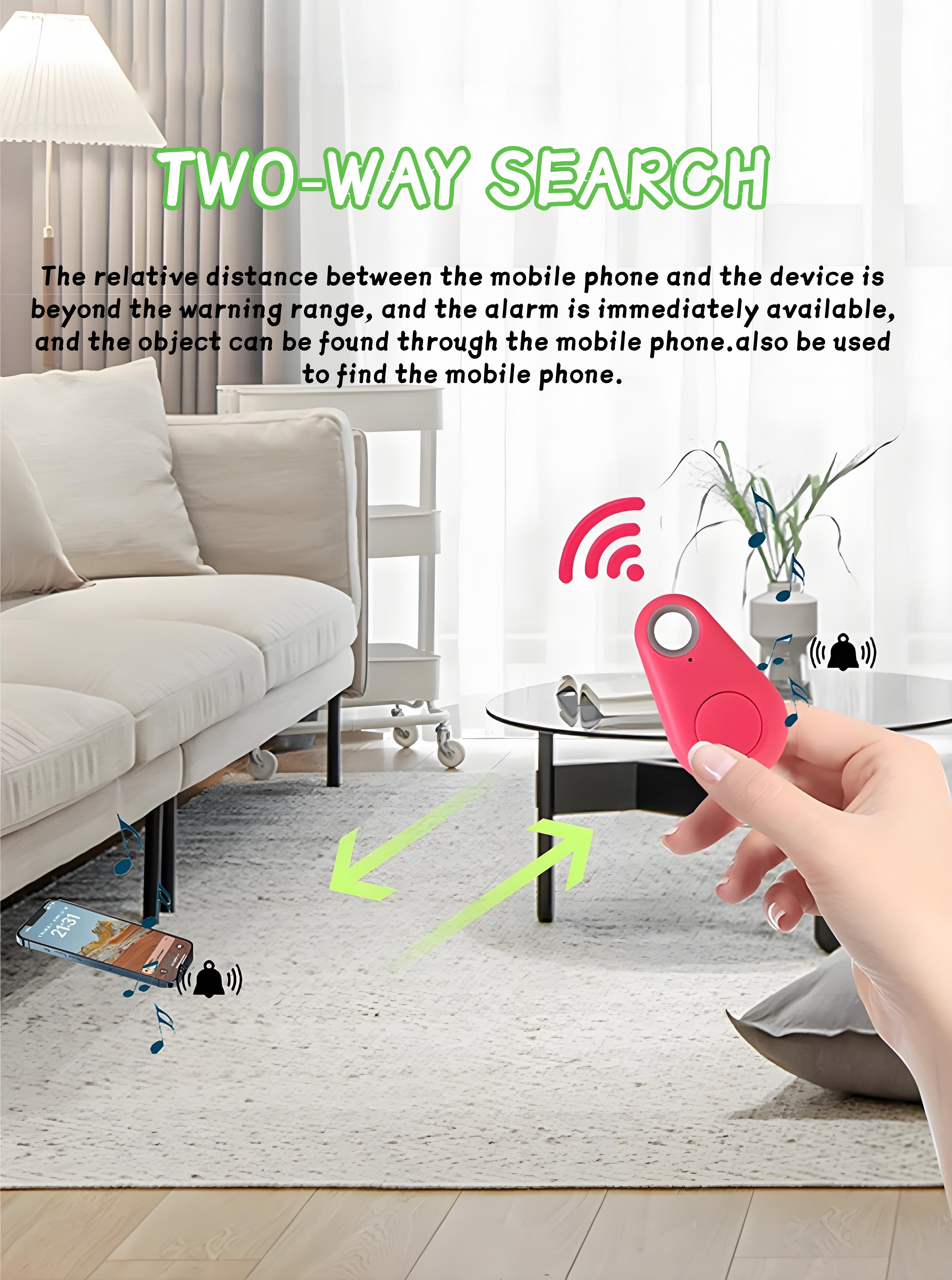 Smart Anti-Lost Bluetooth Key Finder Mobile Phone Lost Alarm Bi ...