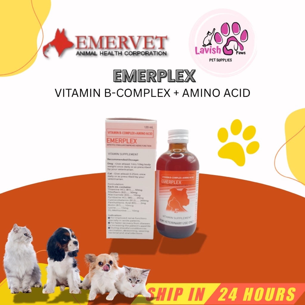 EMERPLEX Vitamin B-Complex + Amino Acid 120ml LVP | Shopee Philippines
