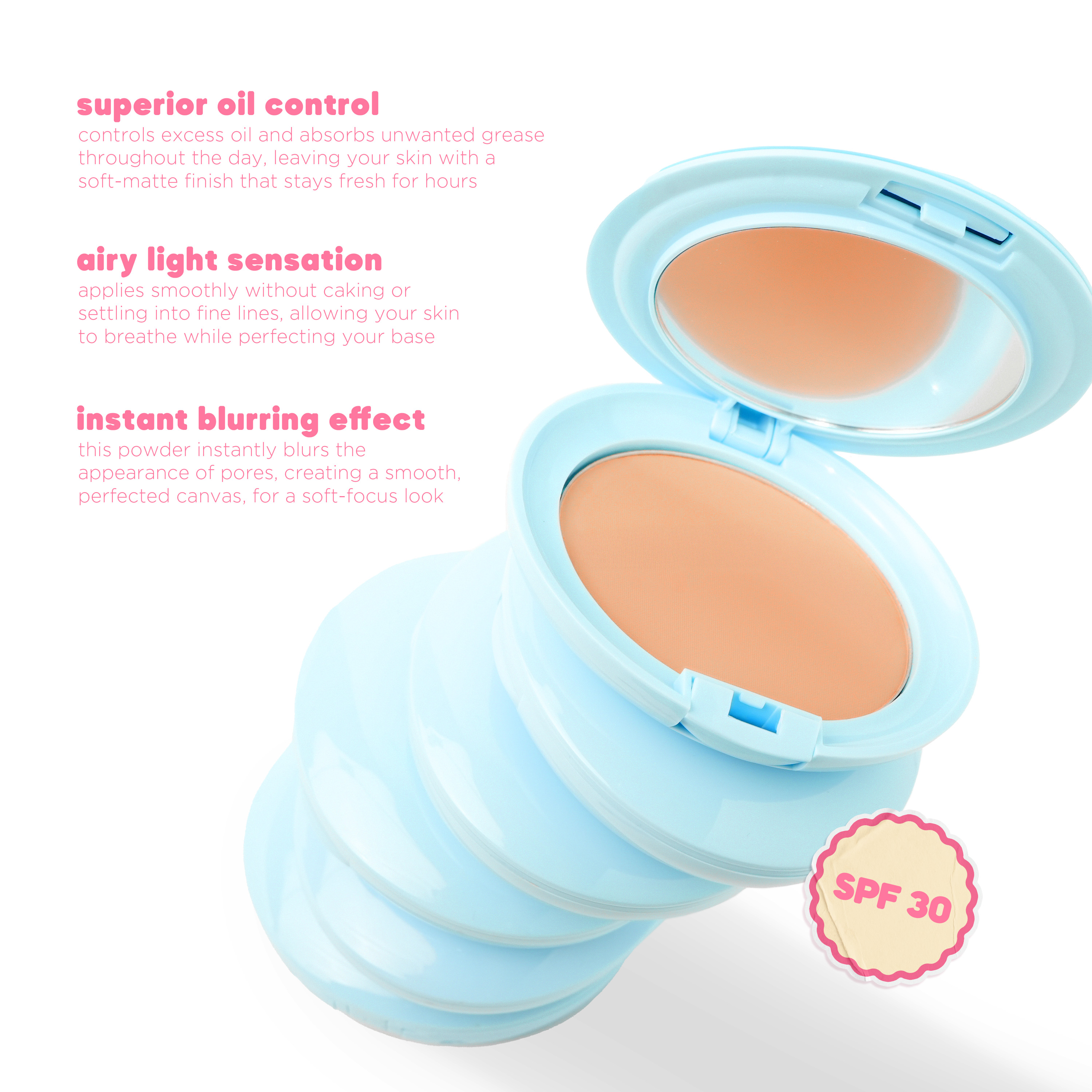 EB Daily Dose Power Powder SPF 30 5.5g [Oil Control, Instant Blurring ...