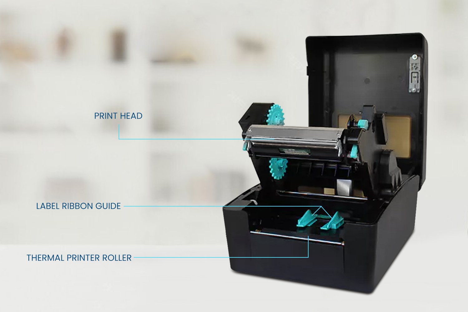 OFFICOM Ribbon Printer Multifunctional for Barcode, Waybill Ribbon ...