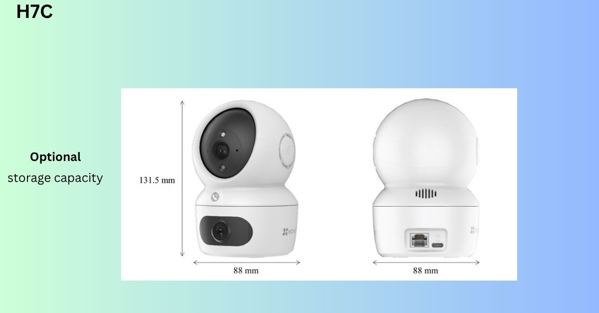 The EZVIZ H7C 2k+ 4MP Dual-Lens Pan & Tilt Wi-Fi Camera is designed for ...