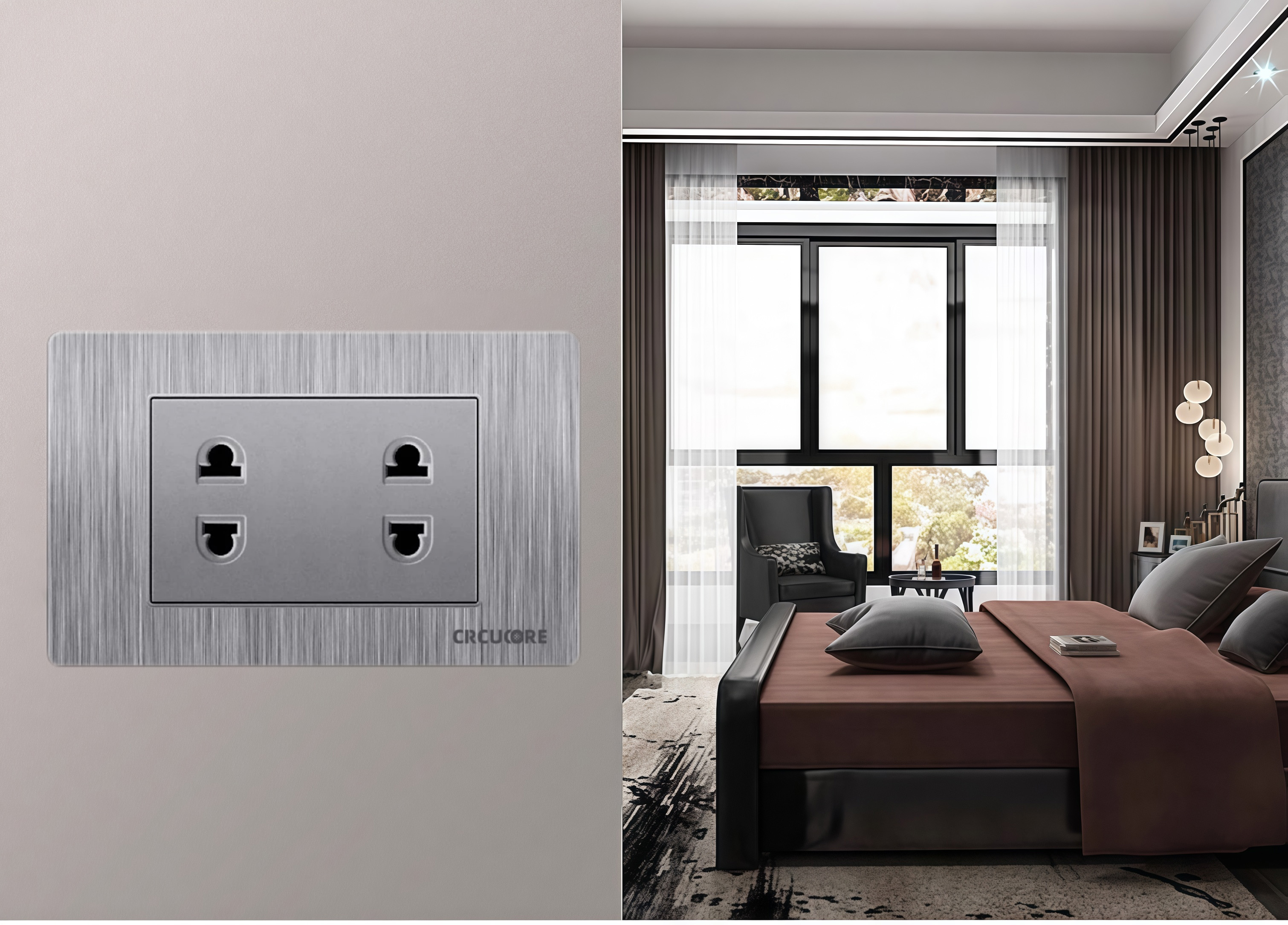 Wall Switch Outlet Wide Series Home Light Switch 1/2/3 Gang Universal ...