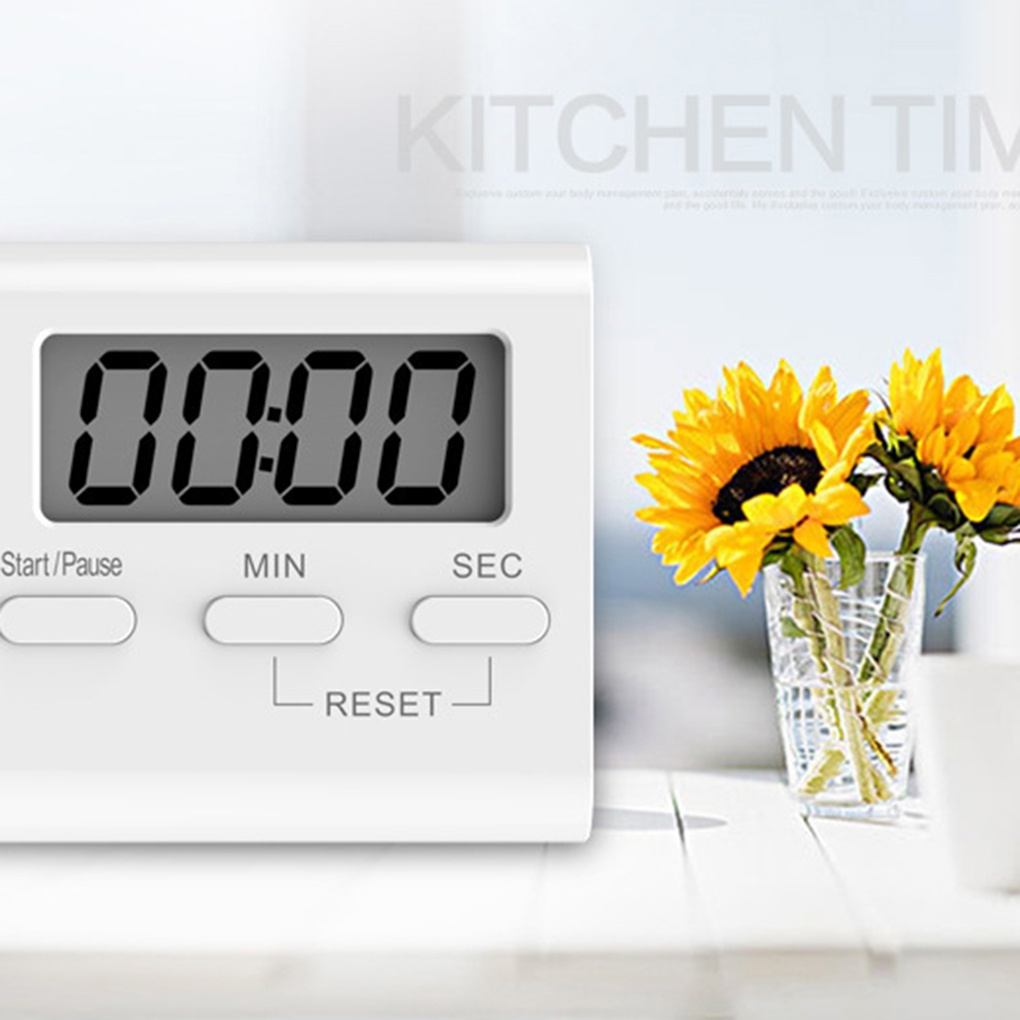 Square Timer Small Digital Kitchen Timers Magnetic Countdown Timer ...