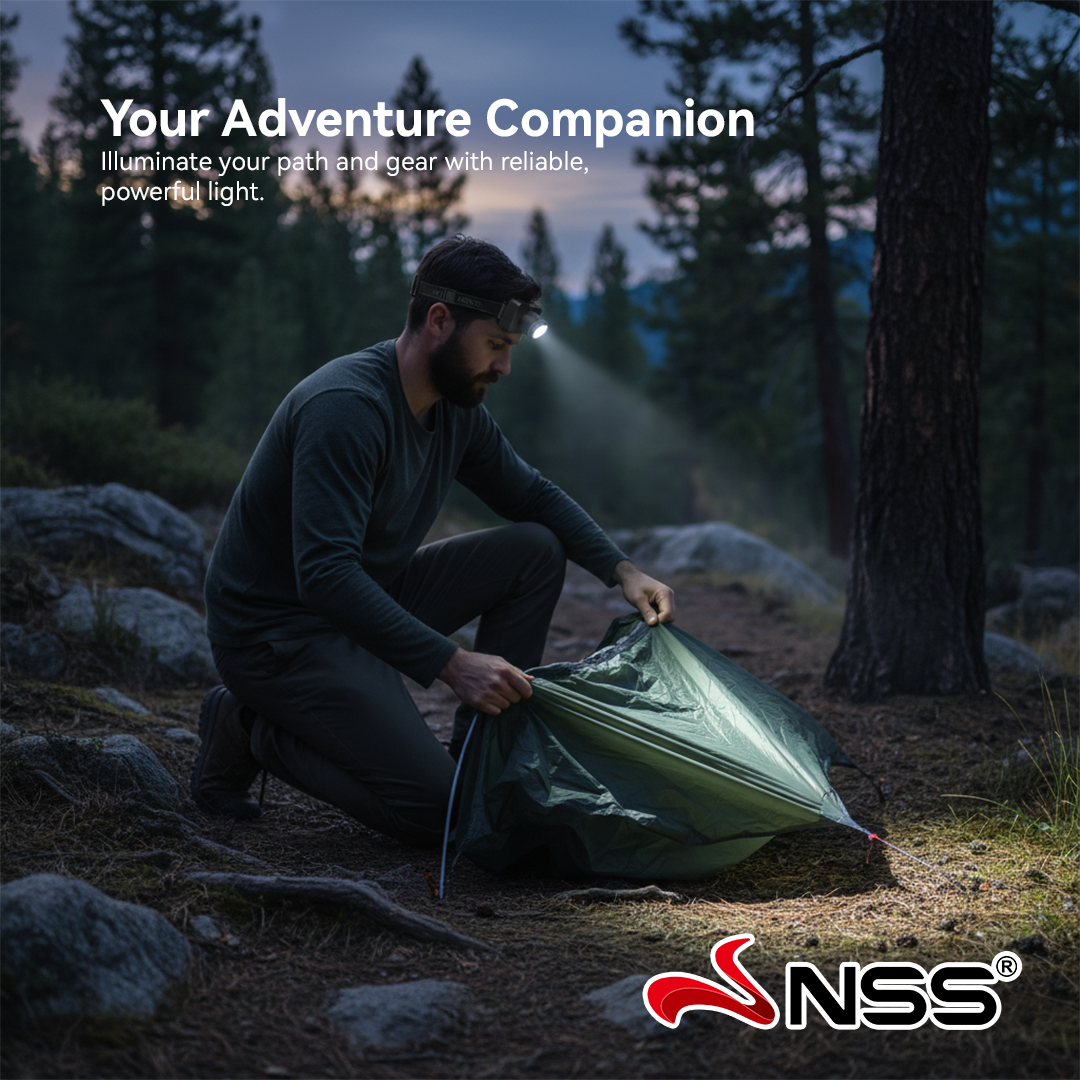 NSS Zoomable LED Flashlight 4000MAH Battery Capacity | Shopee Philippines