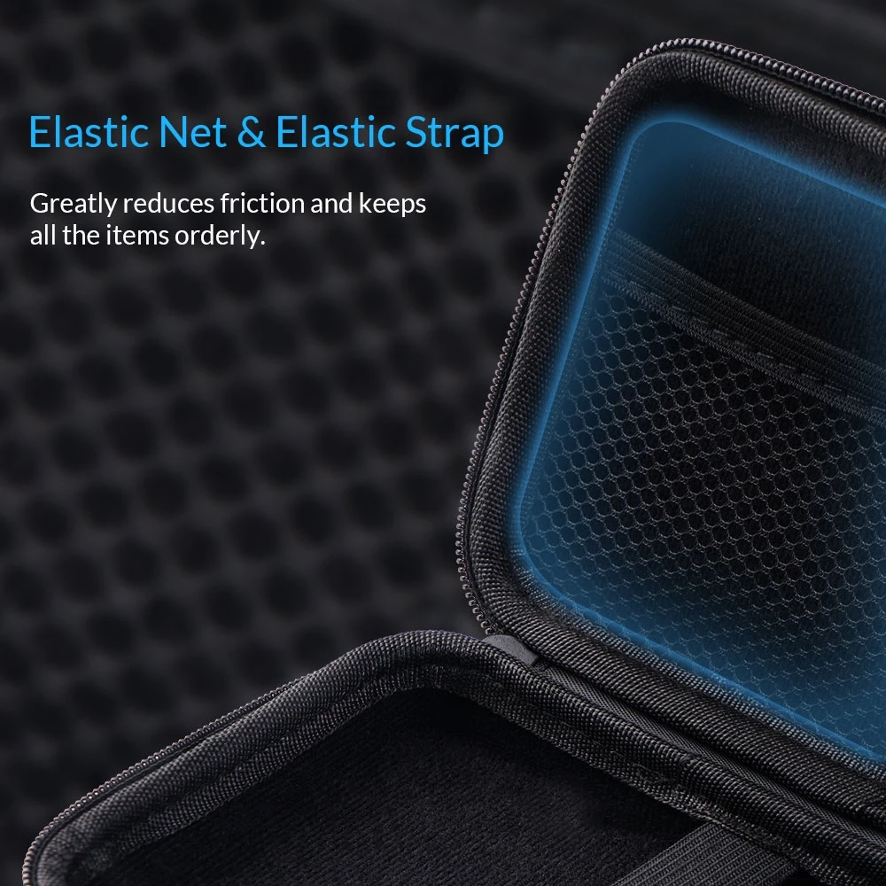 Portable Cable Storage Pouch Gadget Bag Waterproof HDD U Disk USB Pouch ...