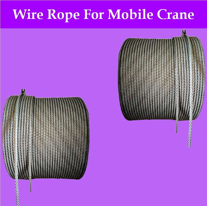 Maco 12mm 30 Meters Wire Rope for Mobile Crane (Wire Rope Type: 35x7 ...