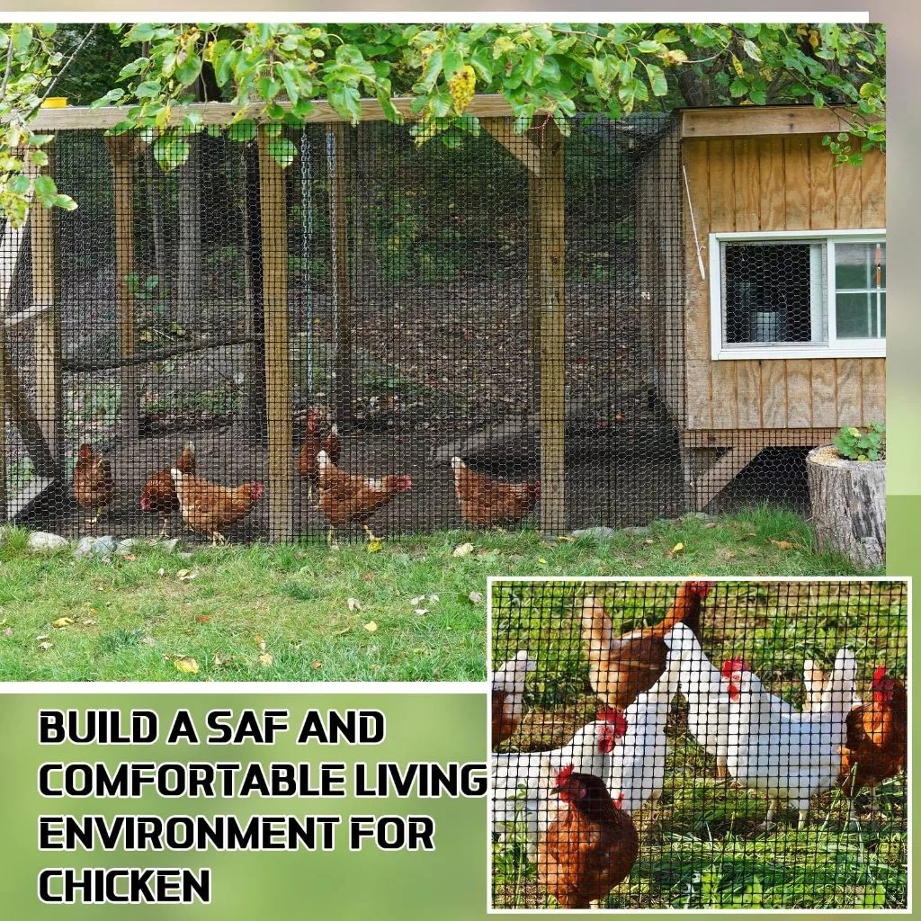 Large Size Chicken Net Plastic Fence Mesh 5FT Height Durabl Outdoor Net ...