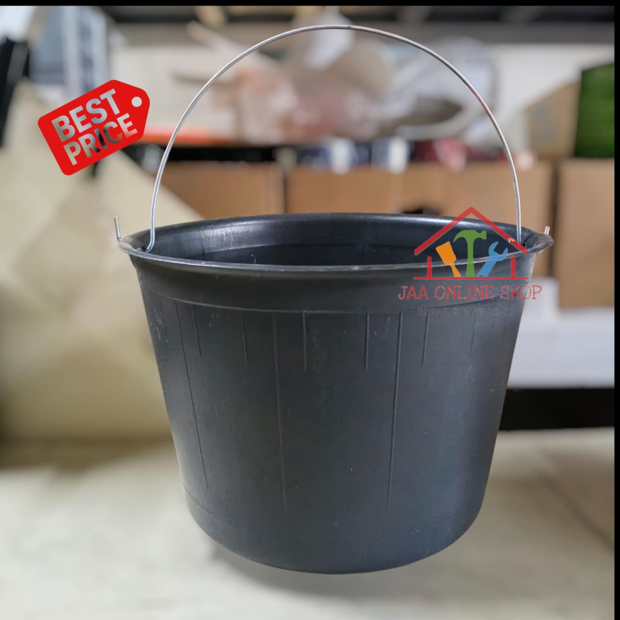 PVC Pail with Handle | Construction & Garden Pots Balde #12 & #14 ...