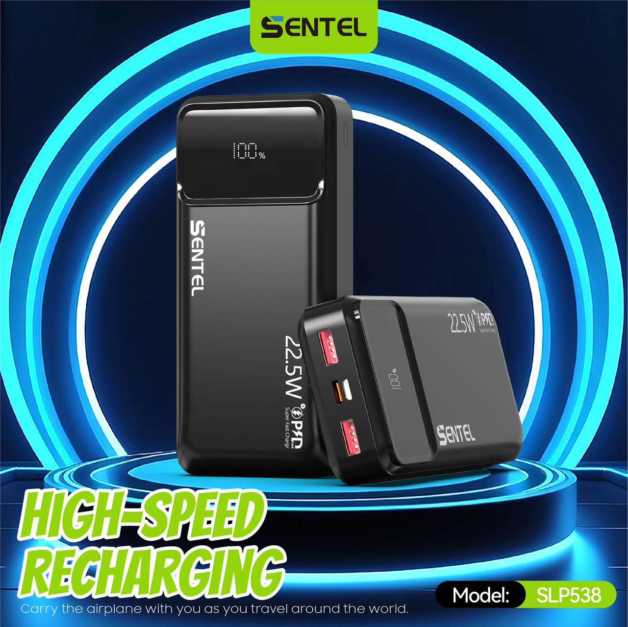 Sentel SLP538 10000mAh 20000mAH Power Bank 22.5w Fast Charging ...