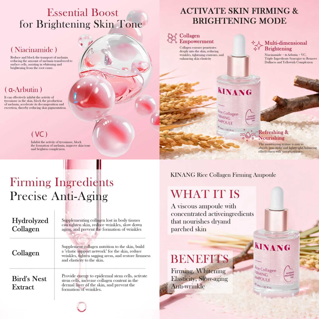 KINANG AMPOULE RICE COLLAGEN WHITENING AND ANTI AGING BIRDS NEST ...