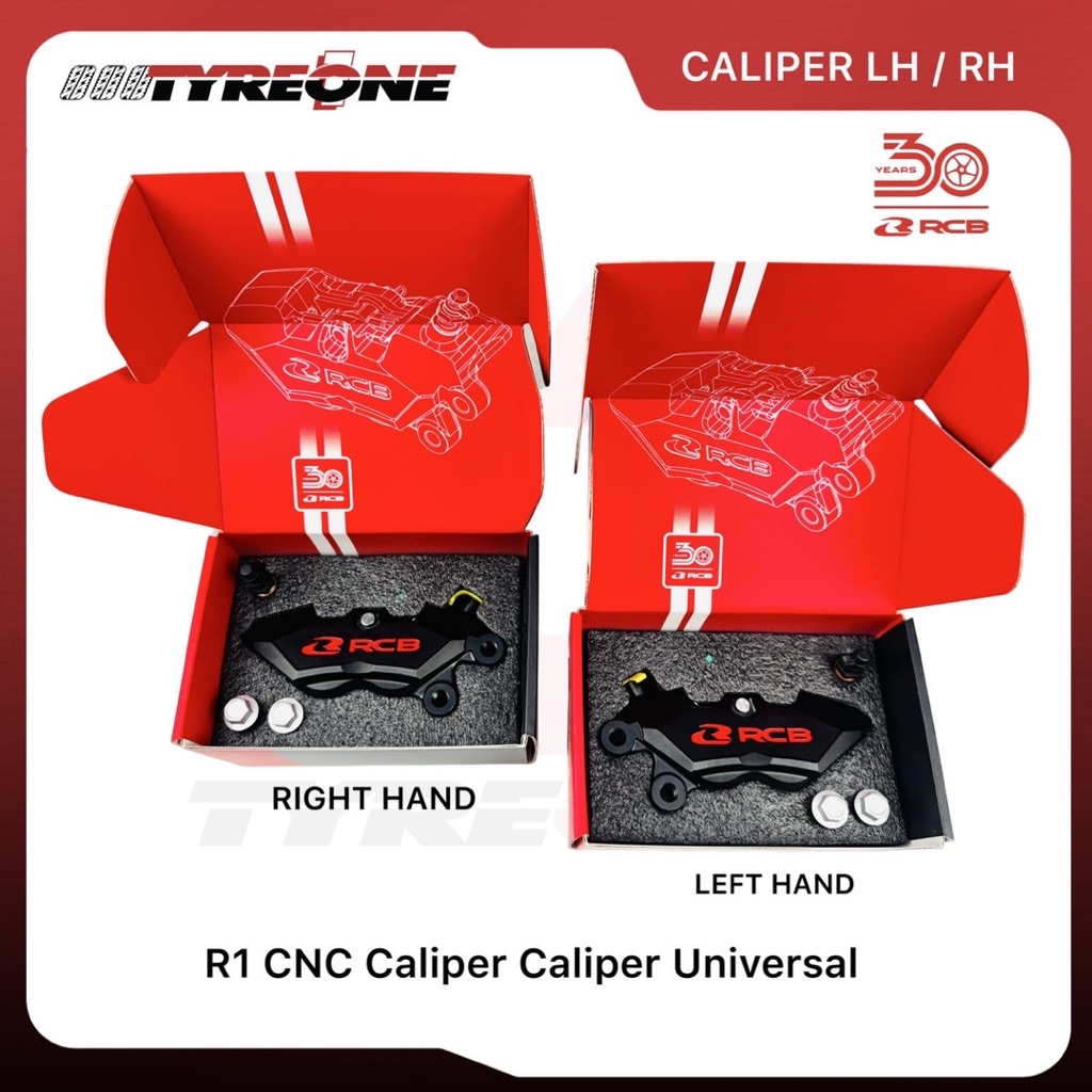 Racing Boy RCB 30th Limited Edition R1 CNC Caliper 4pot LH/RH Universal ...