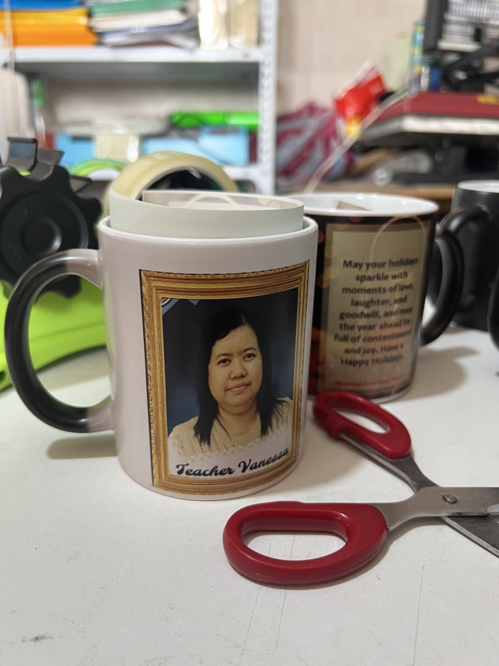 36pcs quaff magic mug sublimation color black | Shopee Philippines