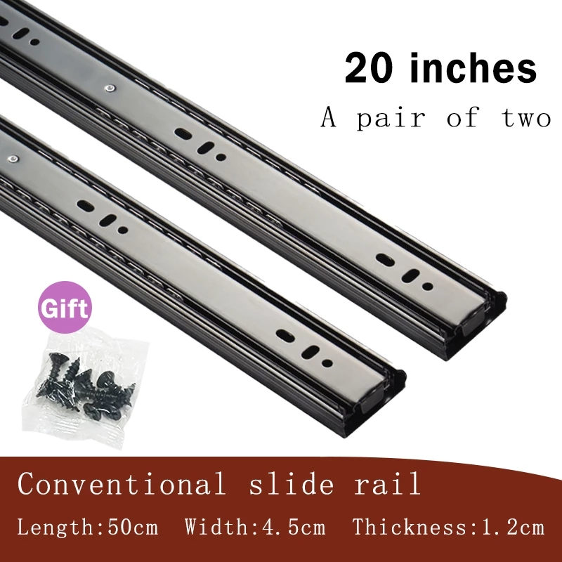 (PER PAIR) Soft Close /Ordinary Drawer Slide Hydraulic Drawer Guide 10 ...