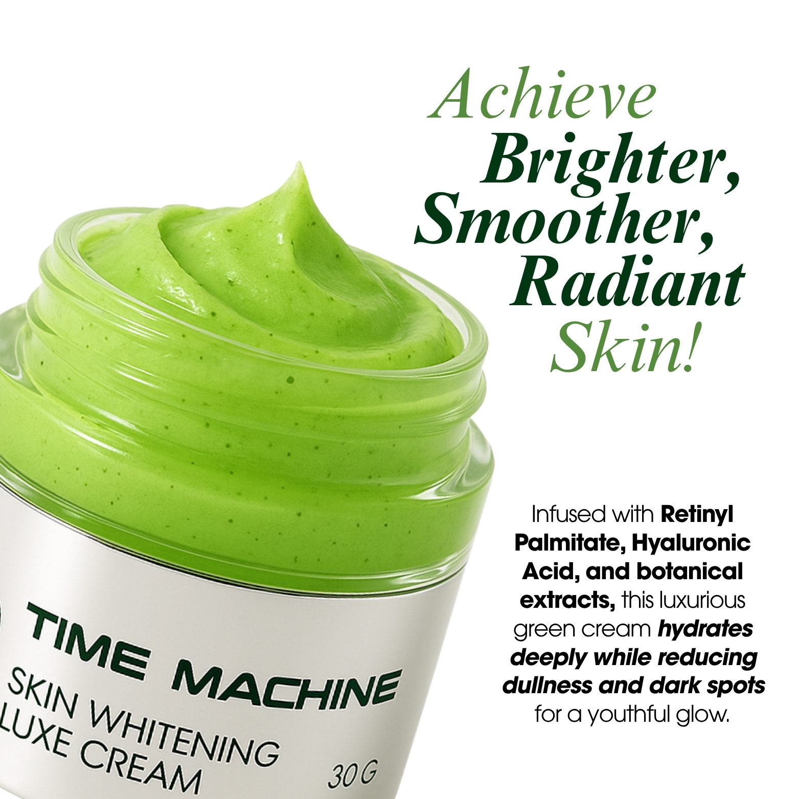 Time Machine Skin Whitening Luxe Cream 30g – Brightening, Anti-Dark ...