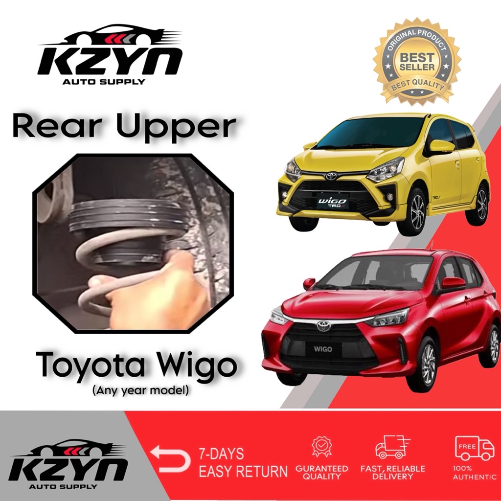 Toyota Wigo Rubber Lifter Front & Rear 1”-2” Lift |Heavy Duty ...