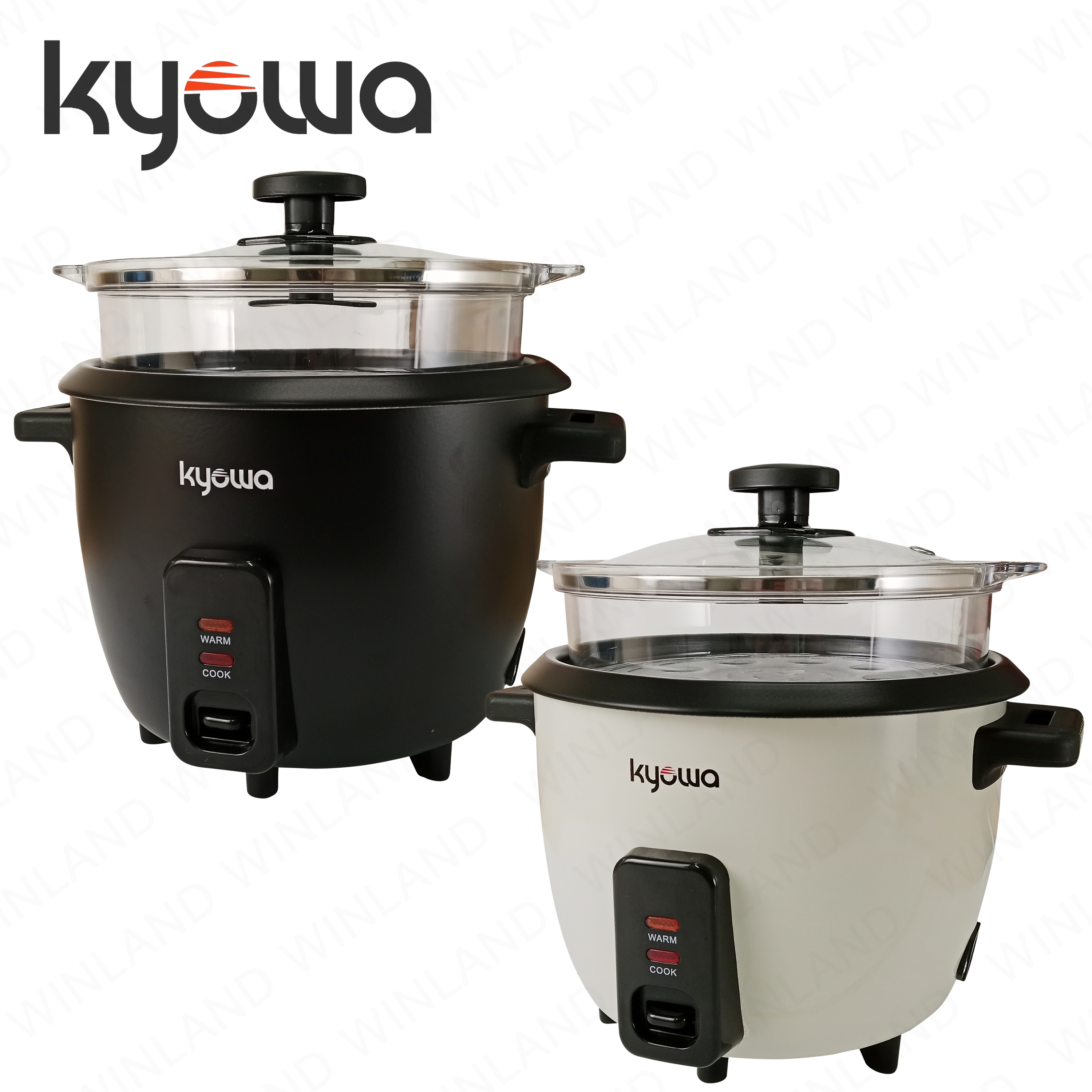Kyowa by Winland 1.5 Liters / 7 Cups Rice Cooker with see-through ...