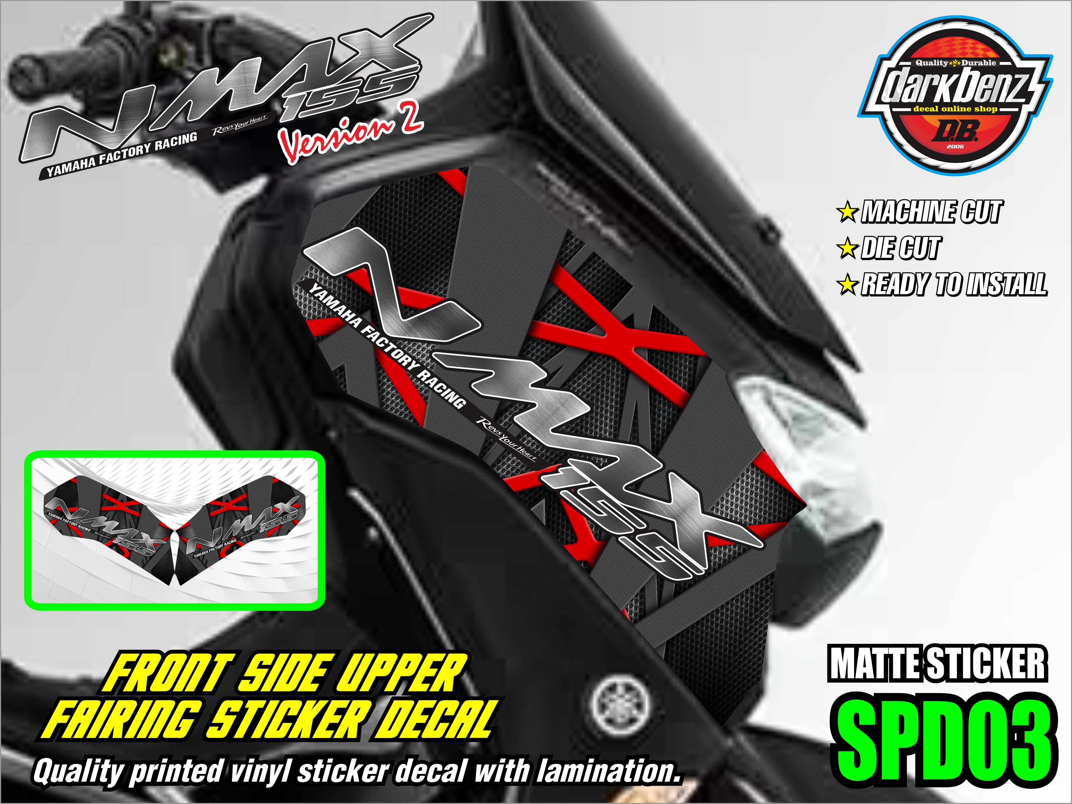 Yamaha Nmax 155 Version 2 New Concept Quality Design Printed Sticker ...