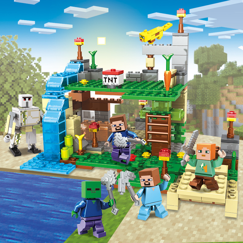 6-IN-1 My Word Village DIY Toy Set Minecraft Building Blocks Set ...