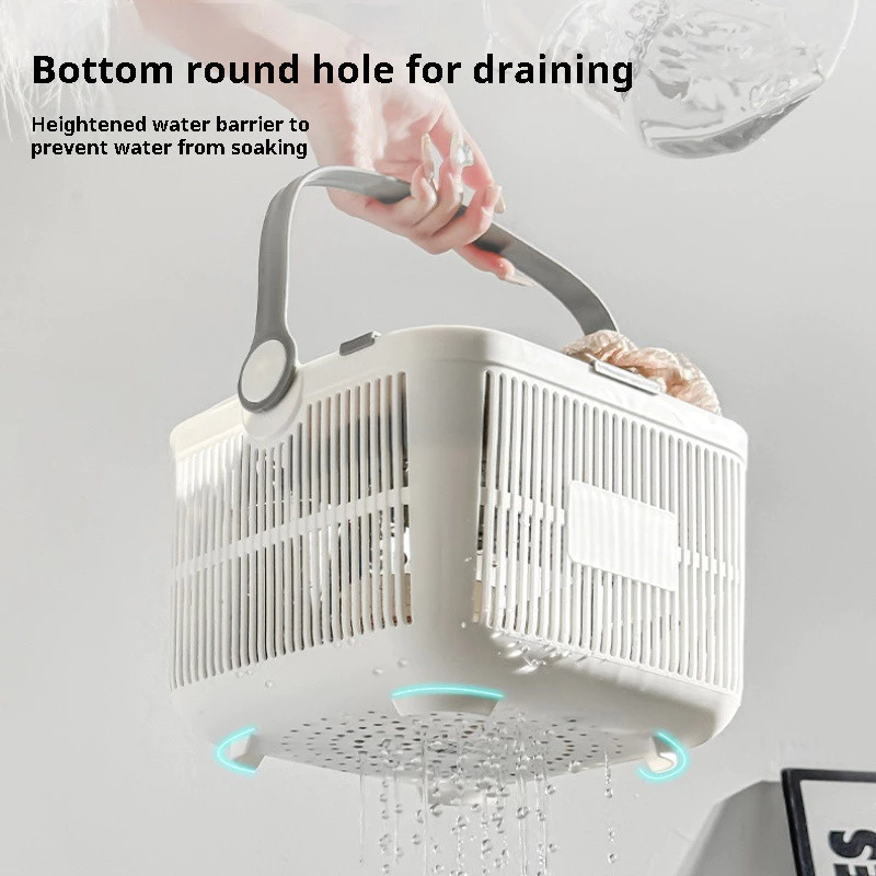 Double Layer Detachable Wash Basket With Dry And Wet Separation Student ...