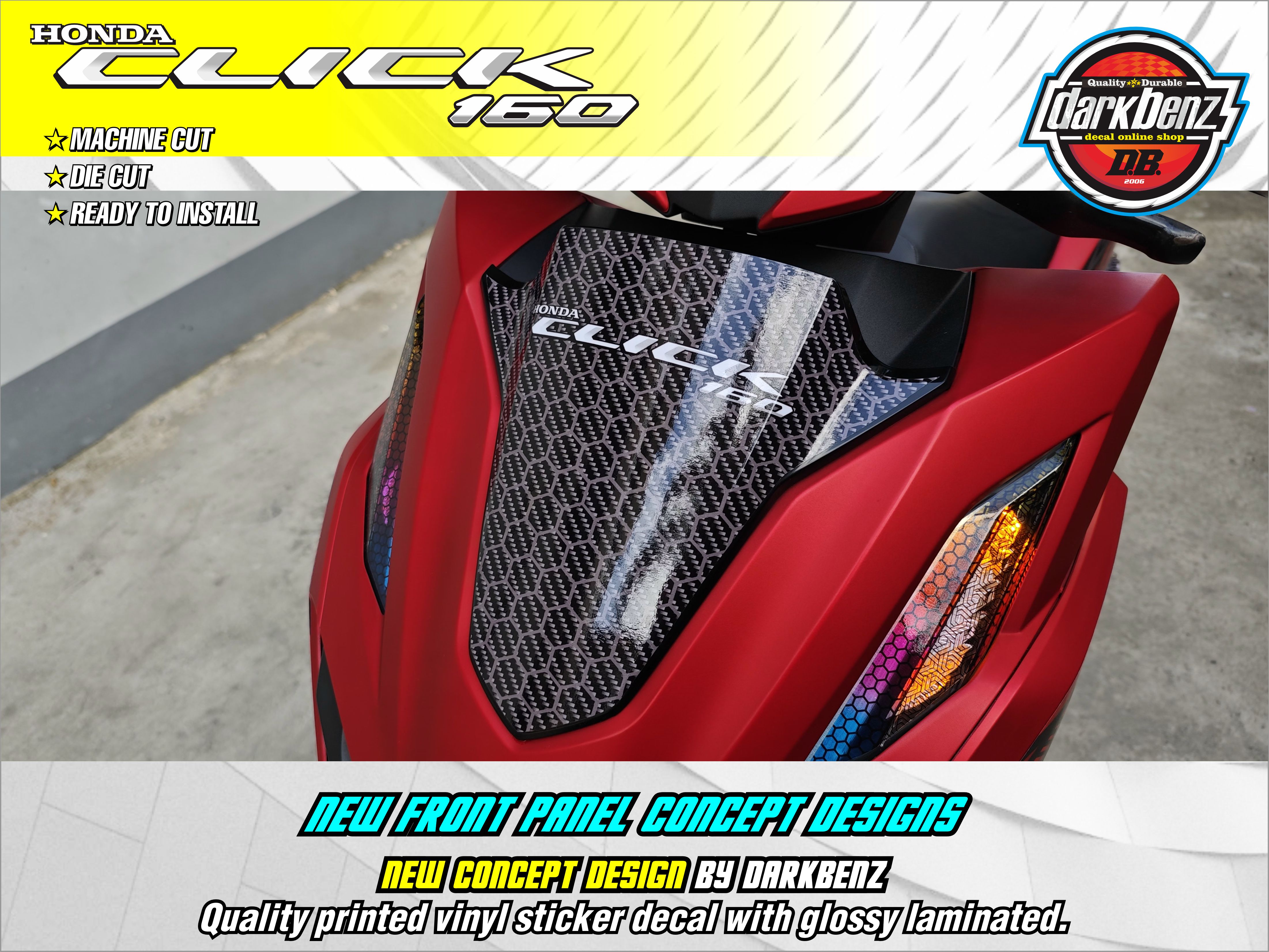 Honda Click 160 V1 New Concept Quality Printed Sticker Decal | custom ...