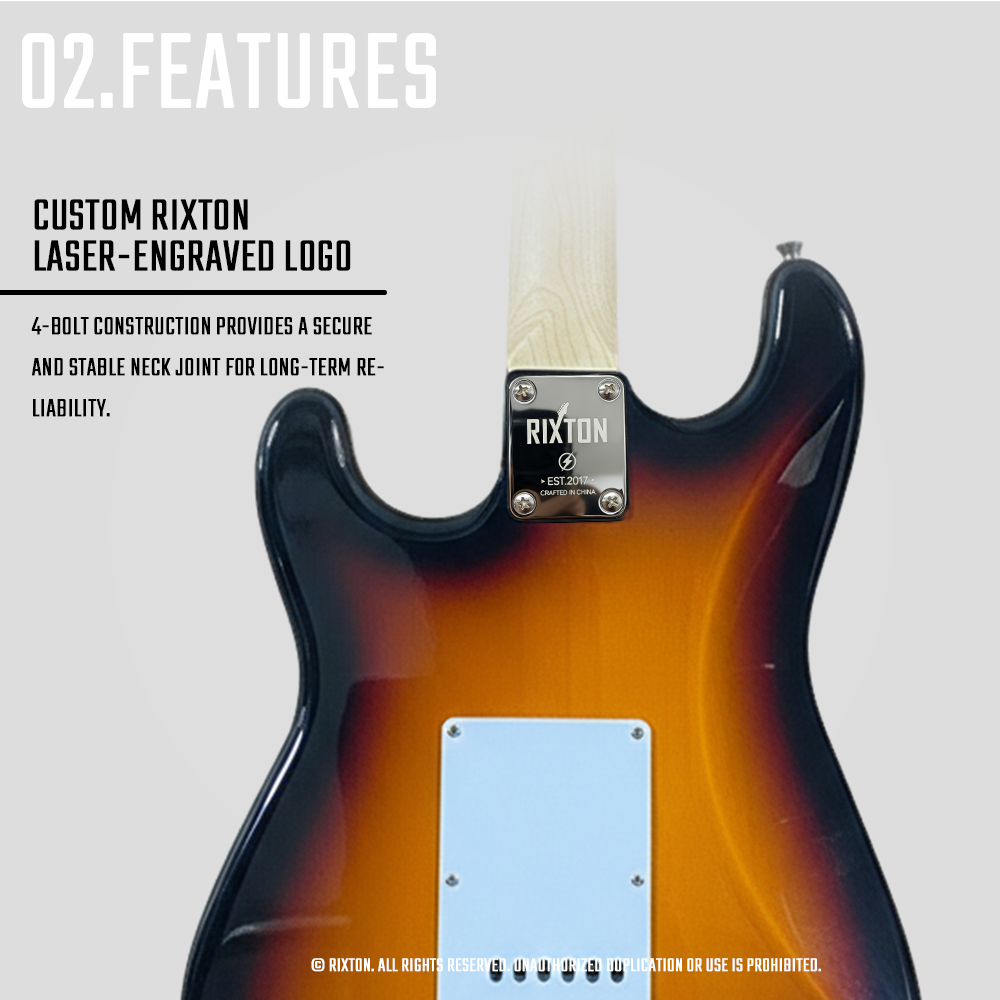 RIXTON Electric Guitar Complete Set Electric Guitar 39 Inch for ...