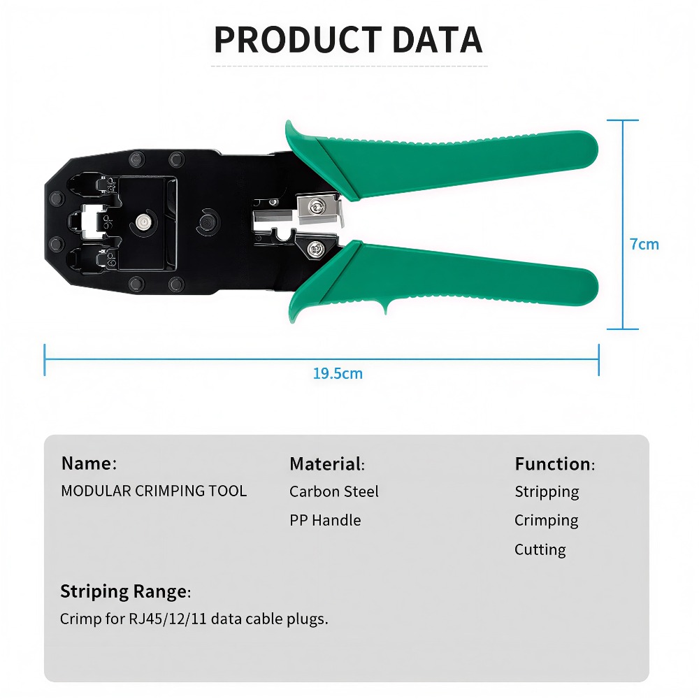Upliftish RJ45 RJ11 RJ12 crimping pliers portable Ethernet cable ...