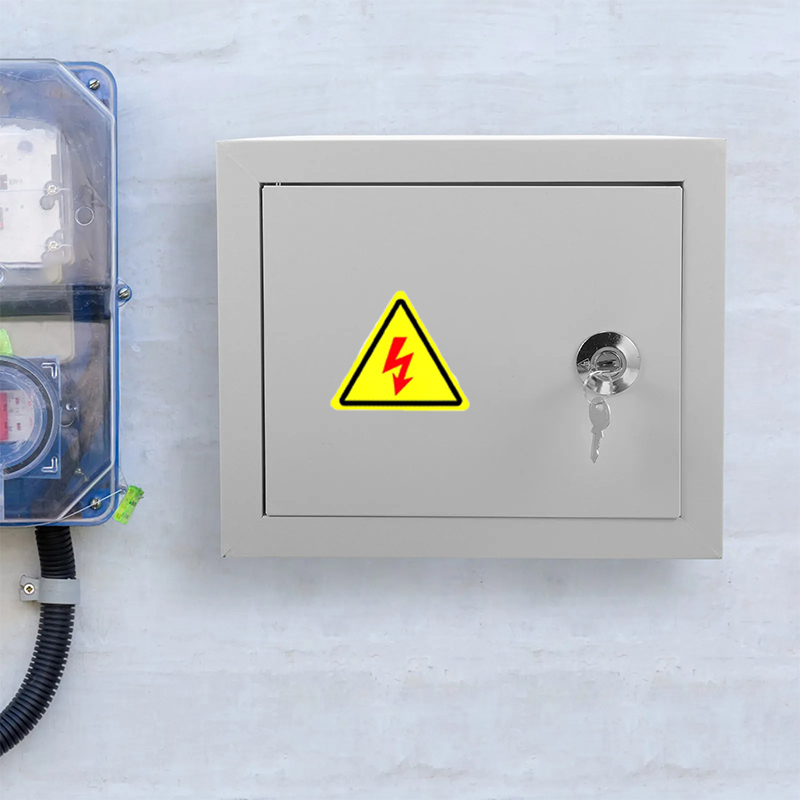 10Pcs Electric Hazard Warning Stickers Anti Electric Shock Label ...