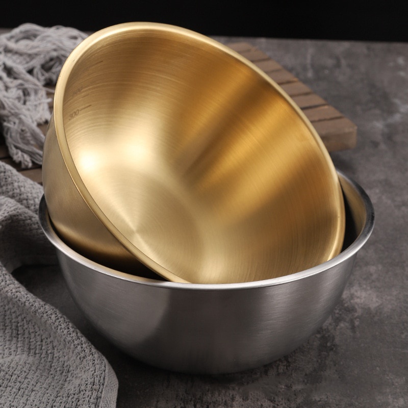 3pcs/Set Mixing Bowl Stainless Steel Bowl Multifunctional Thick Baking ...