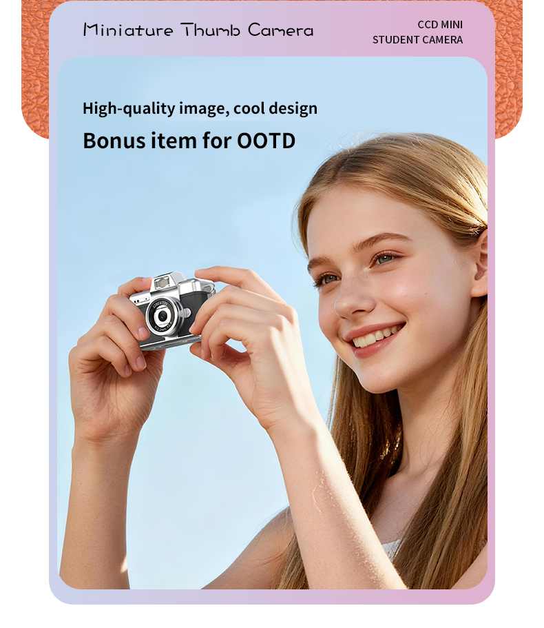 Mini Keychain Camera Retro 180° Flip Screen Thumb Digital Cameras ...
