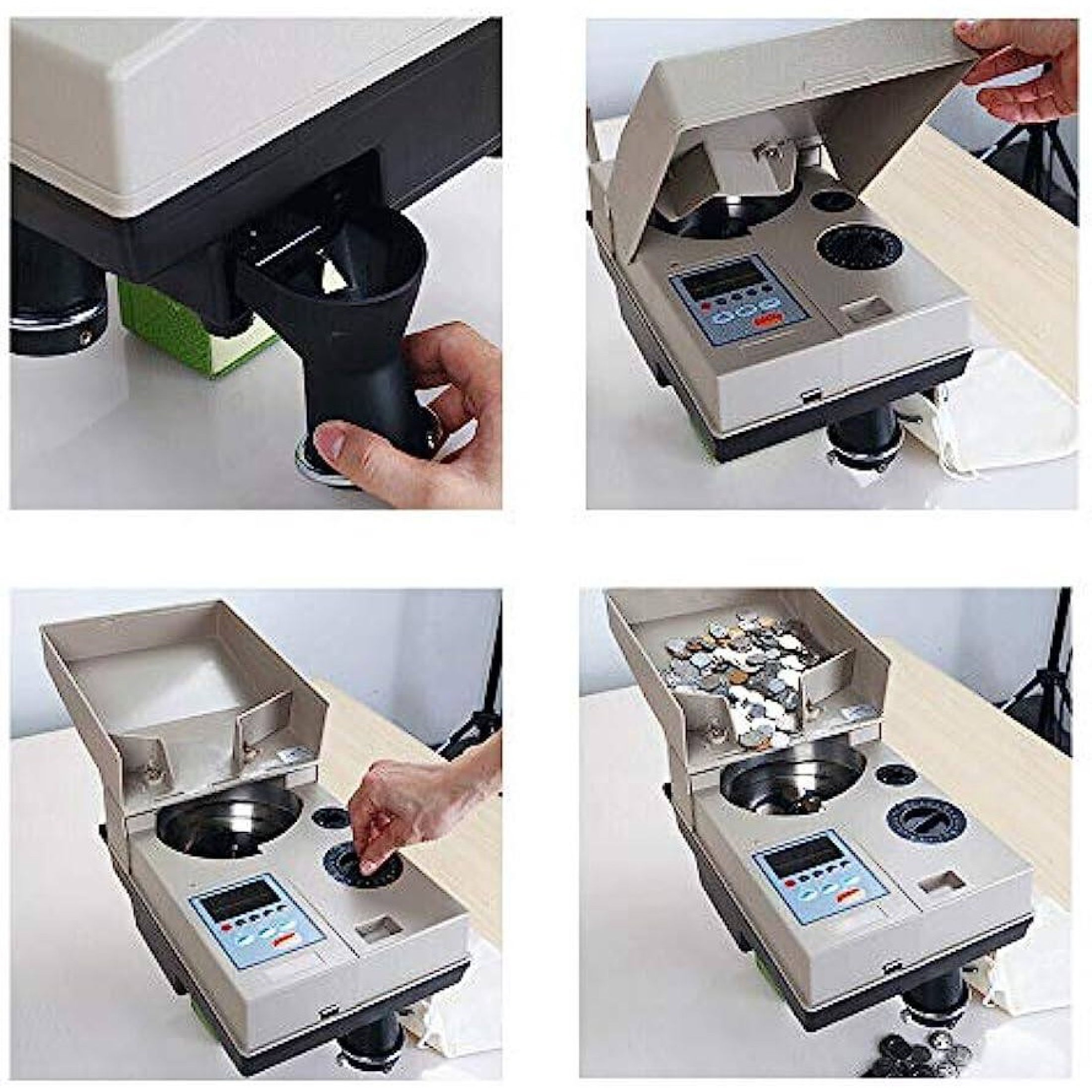 Automatic coin counter and sorter for coins Game coin sorting machine ...